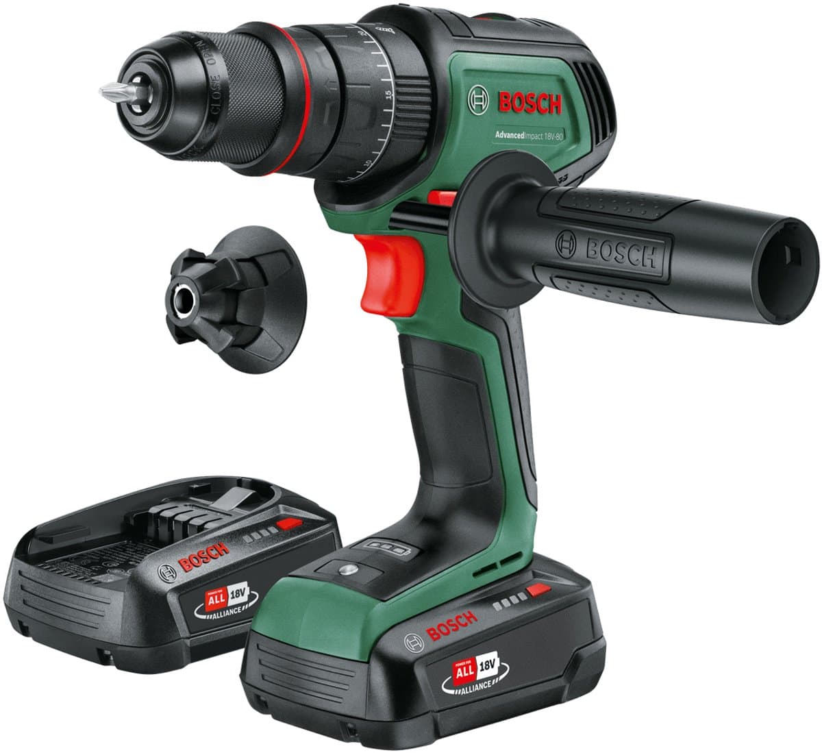 Bosch Home and Garden AdvancedImpact 18V-80 QuickSnap Accu-klopboormachine