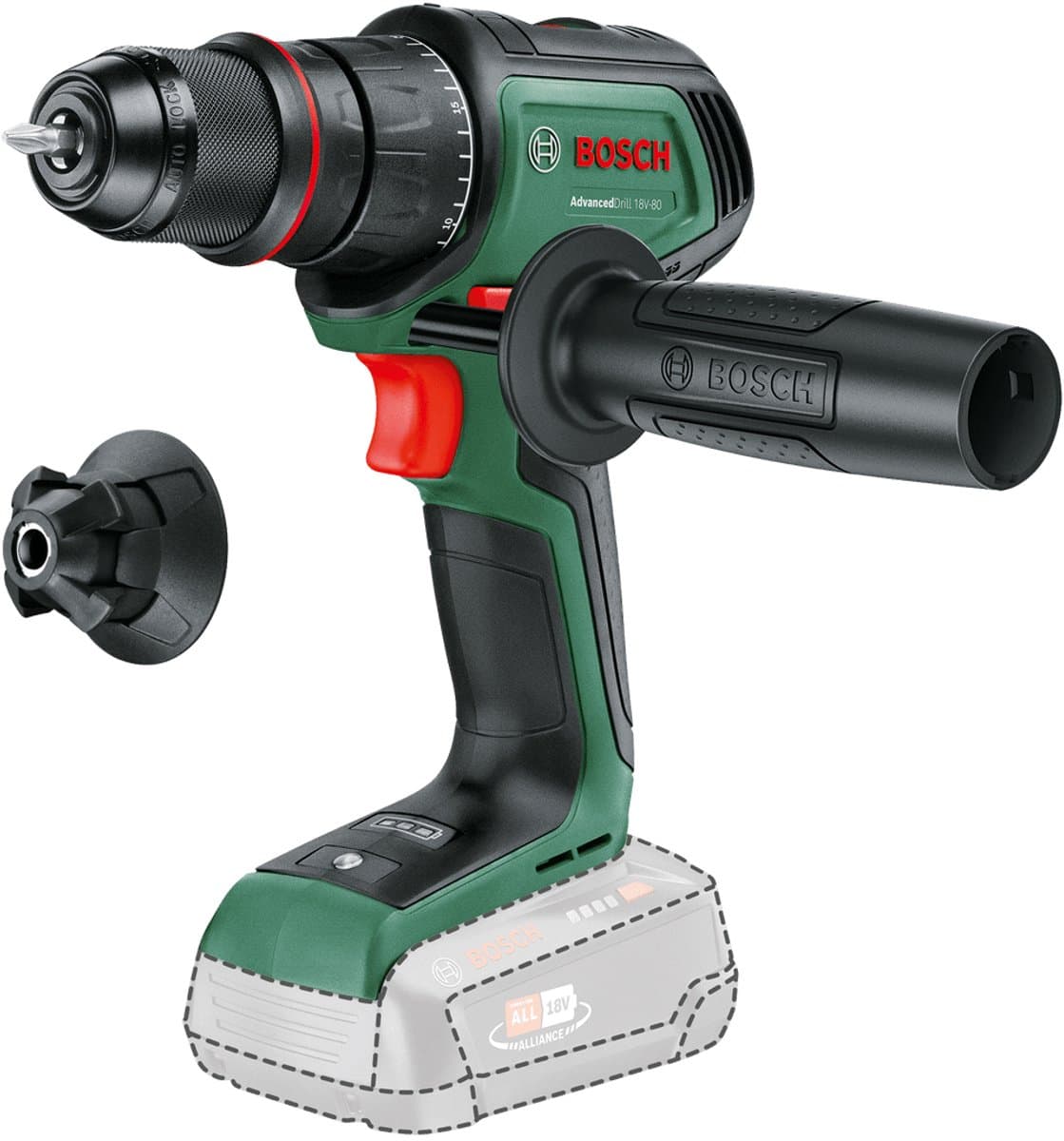 Bosch Drill 18V-80 QuickSnap 06039E2000 Accu-schroefboormachine 18.0 V