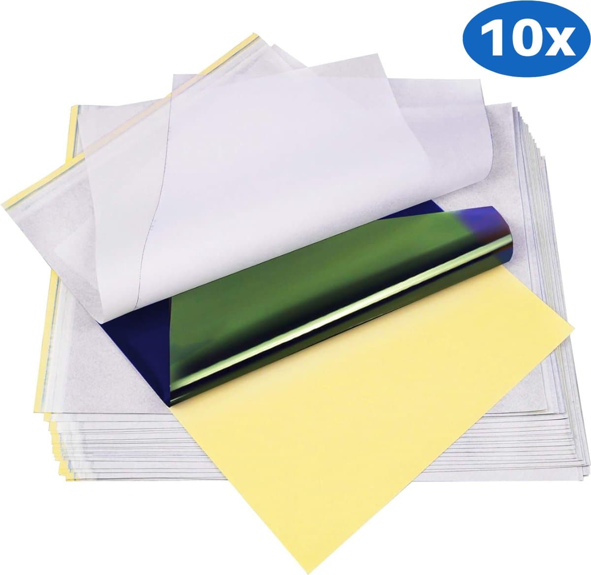 JT Products 10 Stuks A4 Transferpapier Tattoo – Voor Stencil Tattoo Printer – Thermische Printer - Tattoo Transfer Papier – Stencil Papier Tattoo – Overtrekpapier – Carbonpapier – Hobby Paper