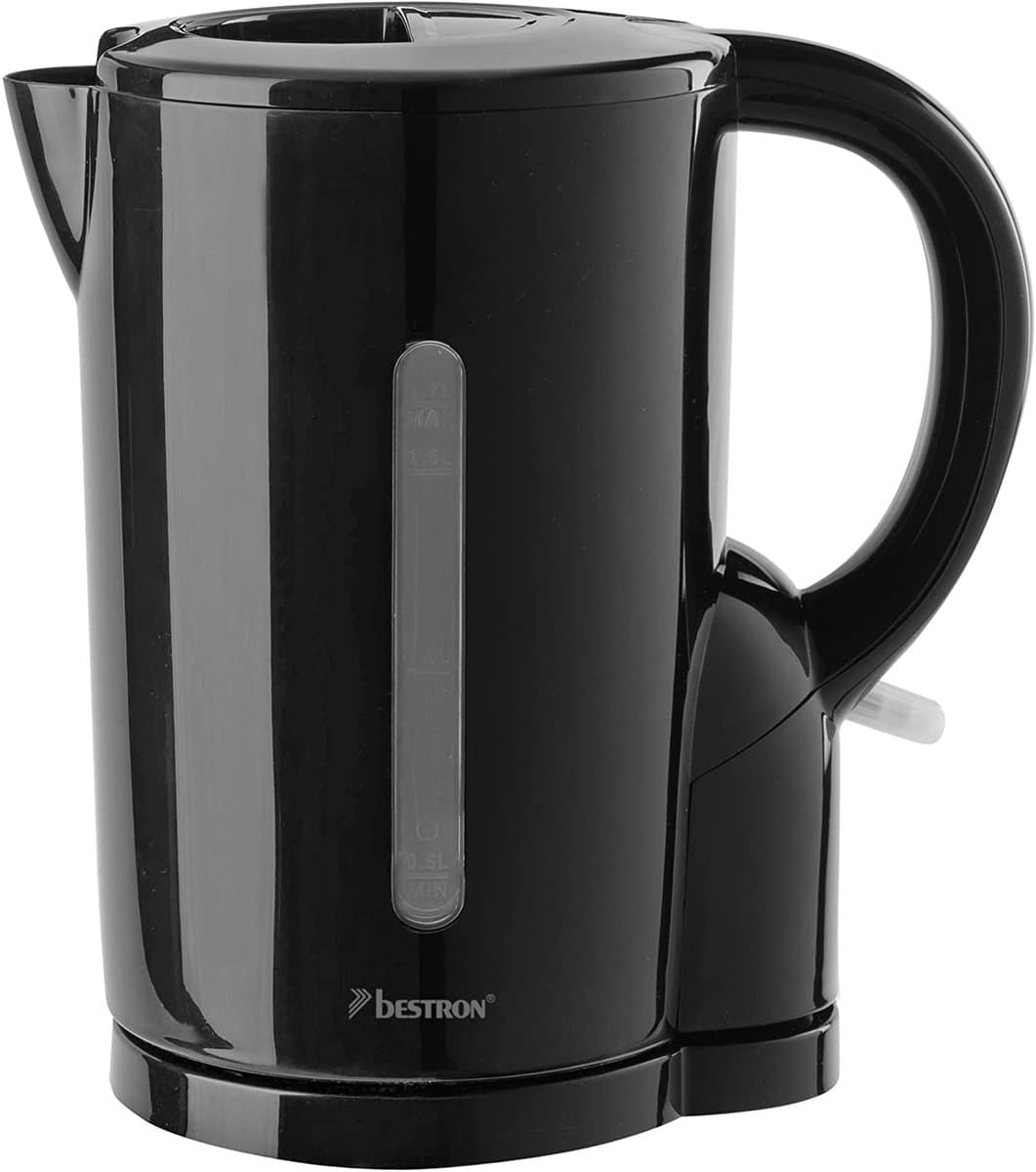Bestron Waterkoker AWK1101Z - 2200W - 1,7L - Automatisch uitschakelen - Zwart - 5 jaar garantie