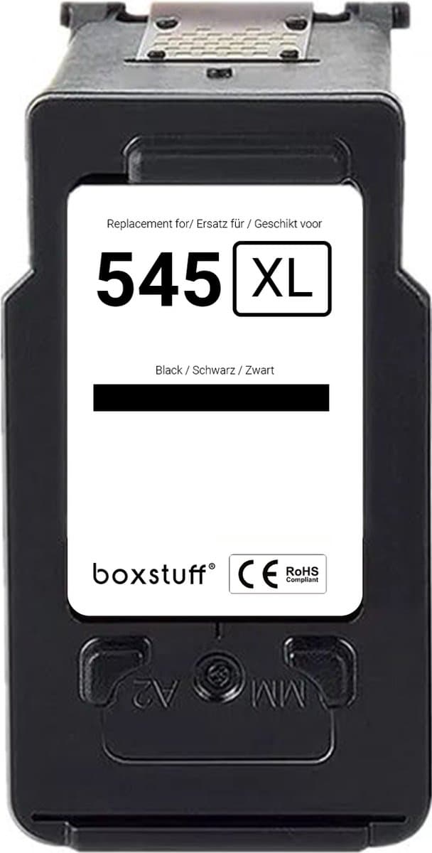 Boxstuff Inkt geschikt voor Canon PG-545 XL - Inkt Cartridge voor Canon Pixma TS205 / TS305 / TS3350 / TS3150 / TS3151 / TS3355 / TR4550 / TR4551 / MG2550 / MG2555 / MG2950 / MG2450 / MX495 / MX490 Printer - Pack Zwart