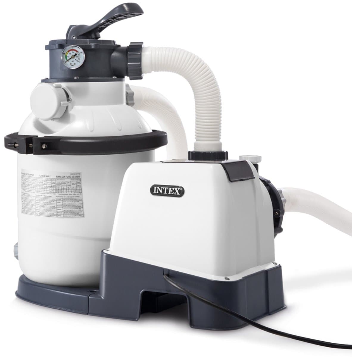 Intex 26644GS Zandfilterpomp - SX1500 - 4000 liter per uur - Zwembadfilterpomp - Zandfilter - Filterpomp - Zwembadwater - Zwembadonderhoud