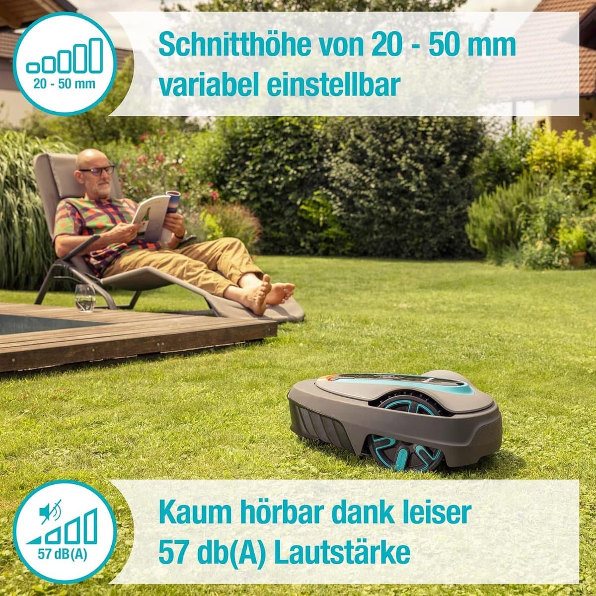 Gardena Smart Sileno life Robot Grasmaaier 1000 m² Set met Grensdraad (150 m) – Volledig Automatische, Stille en Slimme Robotmaaier voor Perfect Onderhouden Gras Productbeschrijving: Indsutrialhome