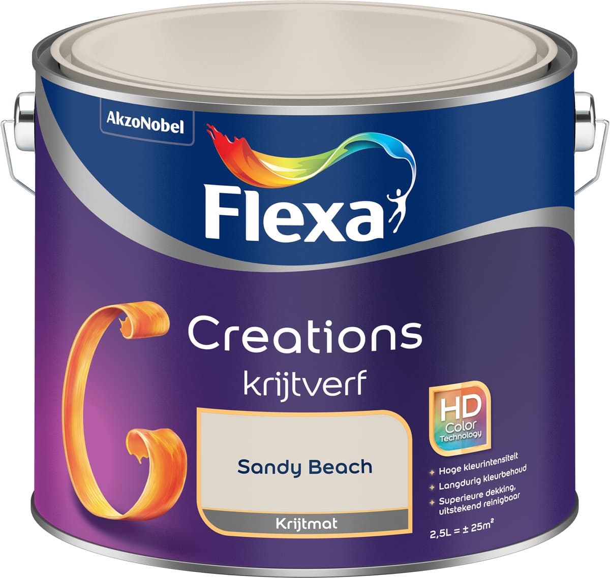 Flexa - Creations Muurverf Krijt - Sandy Beach - 2,5 L