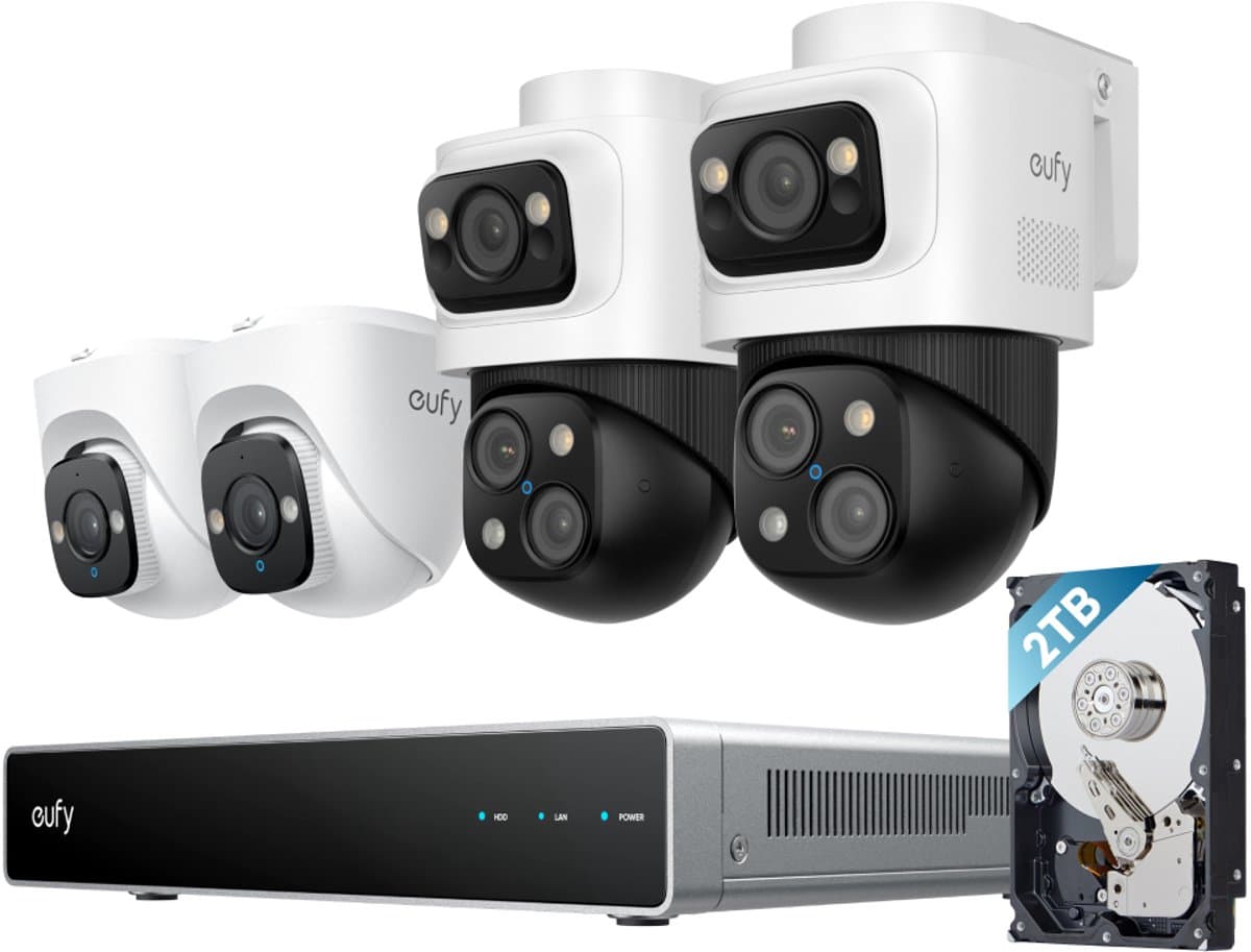 Eufy S4 & E41 4K PoE Camera Systeem & NVR | PTZ & Dome Bewakingscamera’s