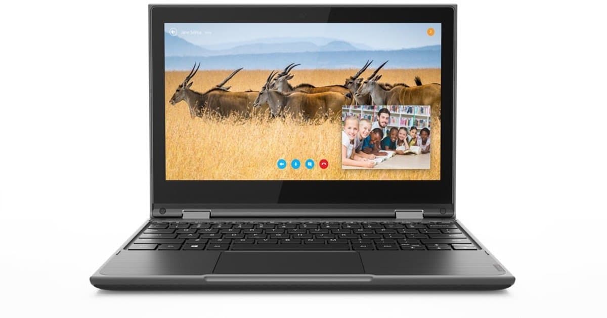 Lenovo 300e (AMD) AMD 3015e Laptop 29,5 cm (11.6") 4 GB - 64 GB - Wi-Fi 5 (802.11ac) Windows 11 SE Zwart
