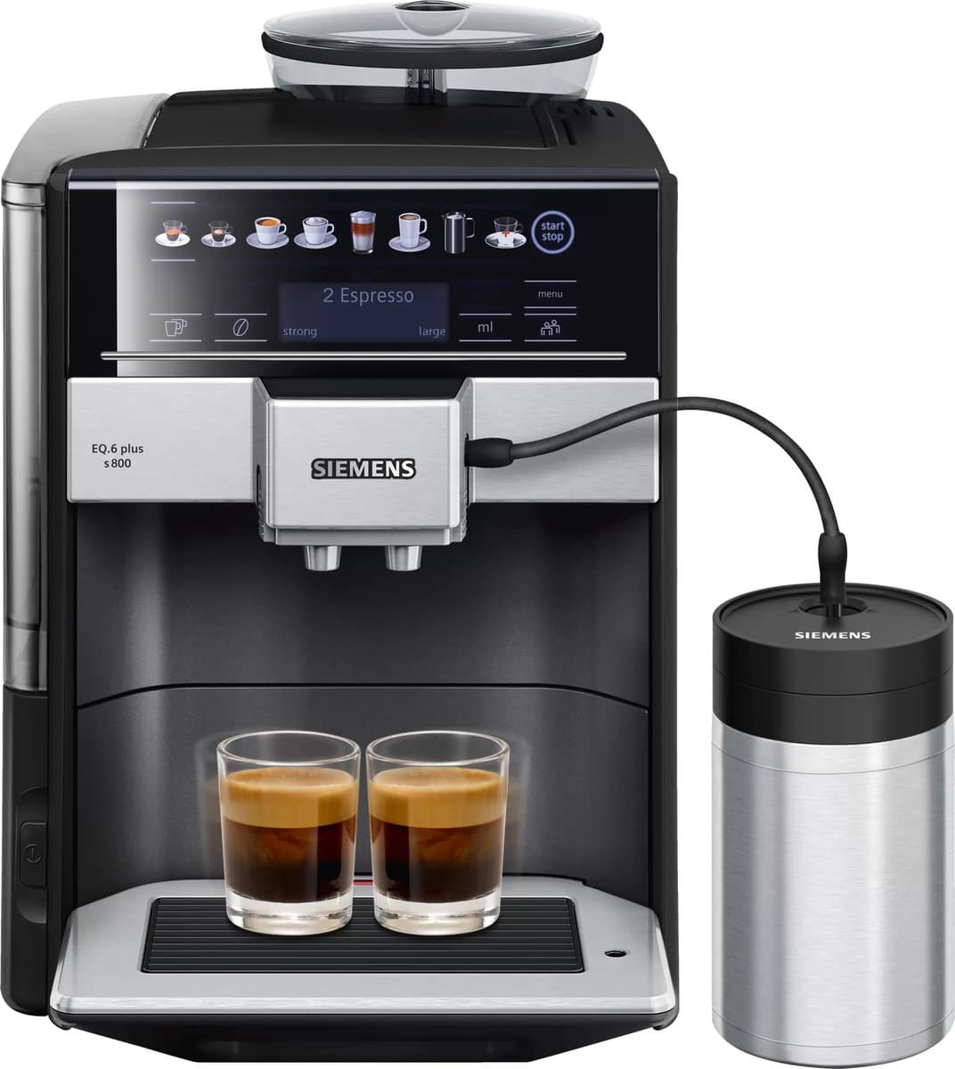 Siemens EQ.6 Plus S800 TE658209RW - Espressomachine - Zwart