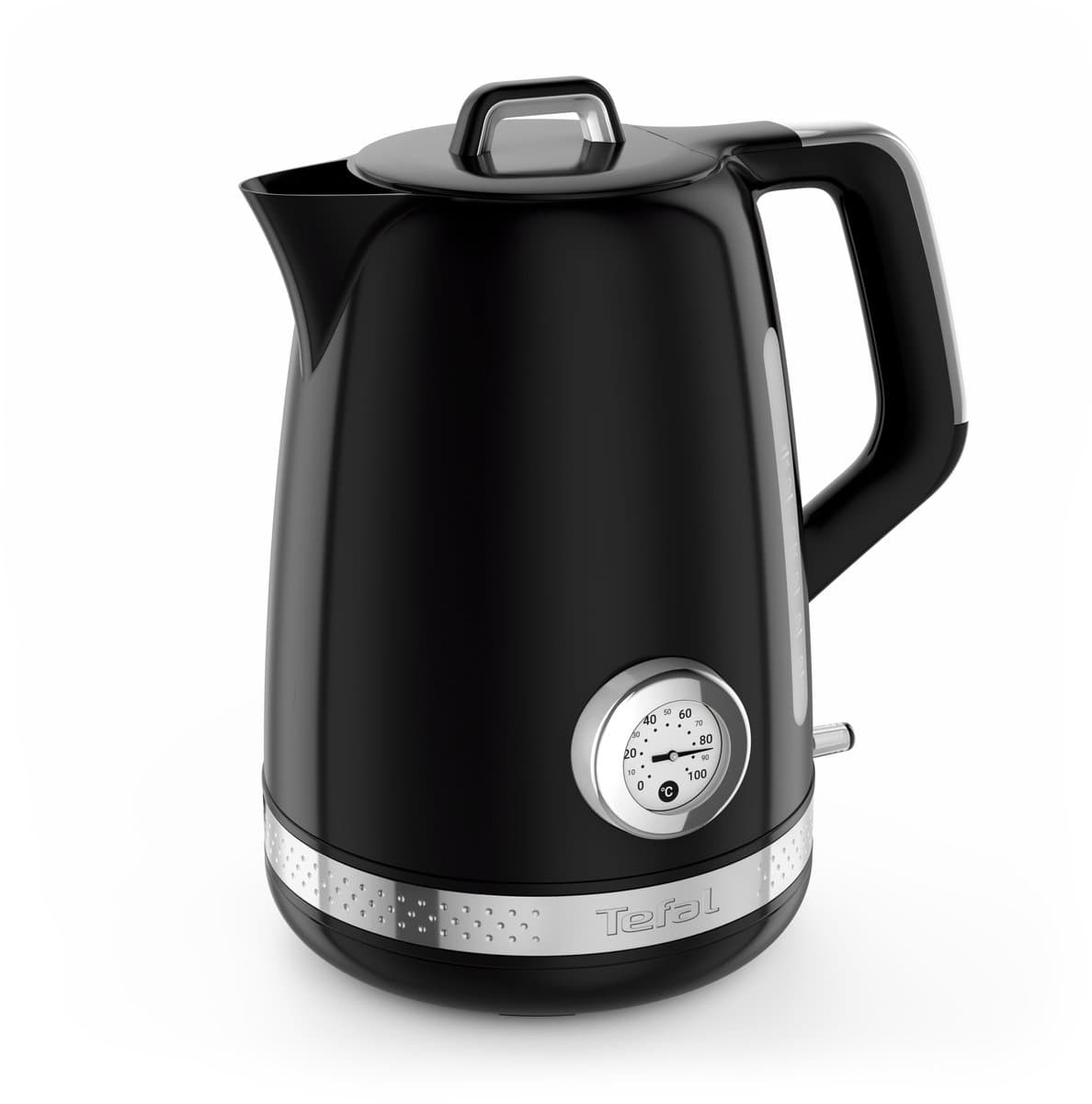 Tefal Soleil KO3558 - Waterkoker - 1.7L - Temperatuurweergave - Anti-kalkfilter - Zwart
