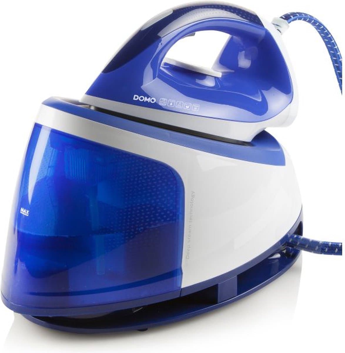 Domo DO1069S - Stoomgenerator - Keramische zoolplaat - Wit/blauw