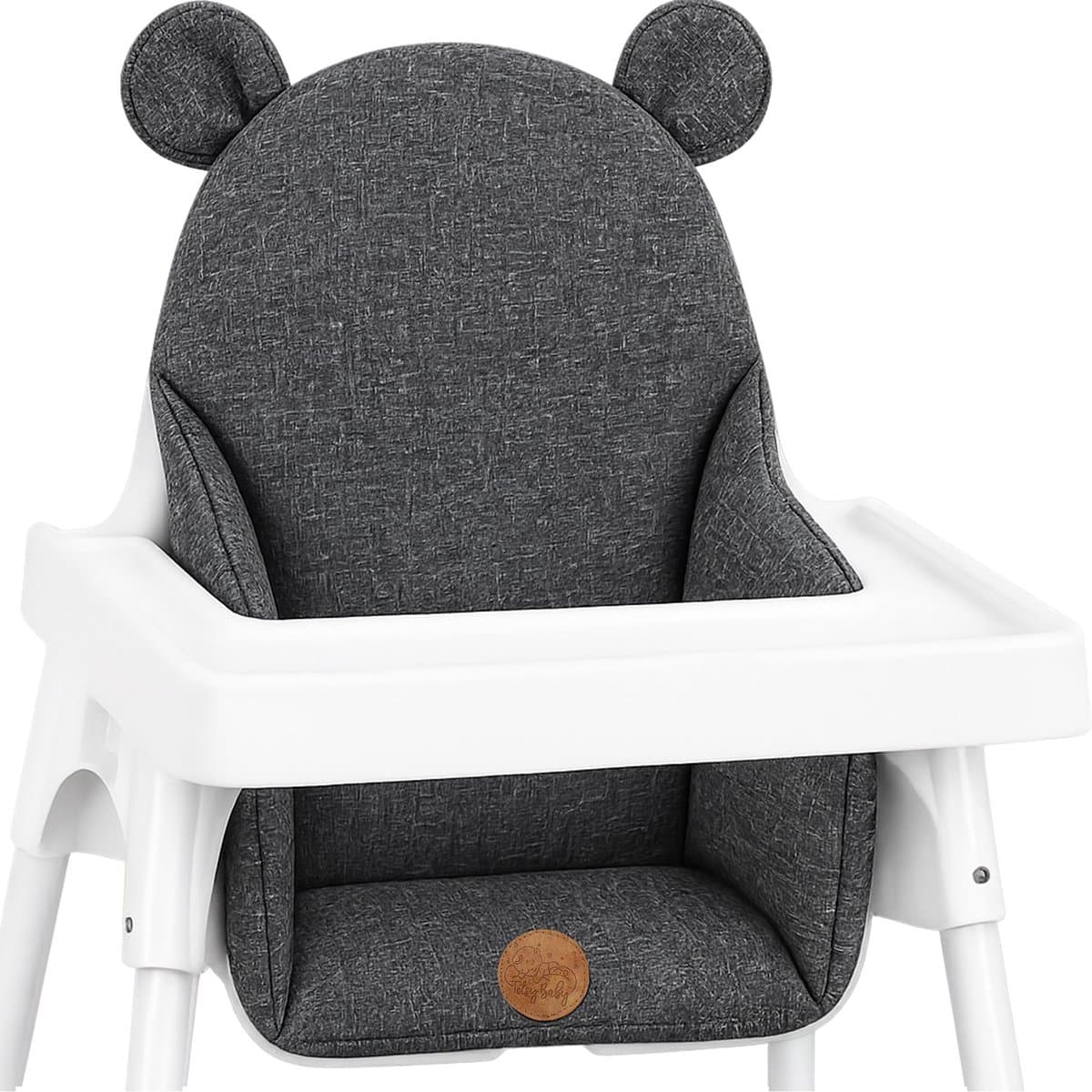 Kussen voor kinderstoel baby opvouwbaar zitverkleiner – zitkussen steun voor Ikea Antilop kinderstoel en babystoel – zitverkleiner waterafstotend wasbaar Grijs