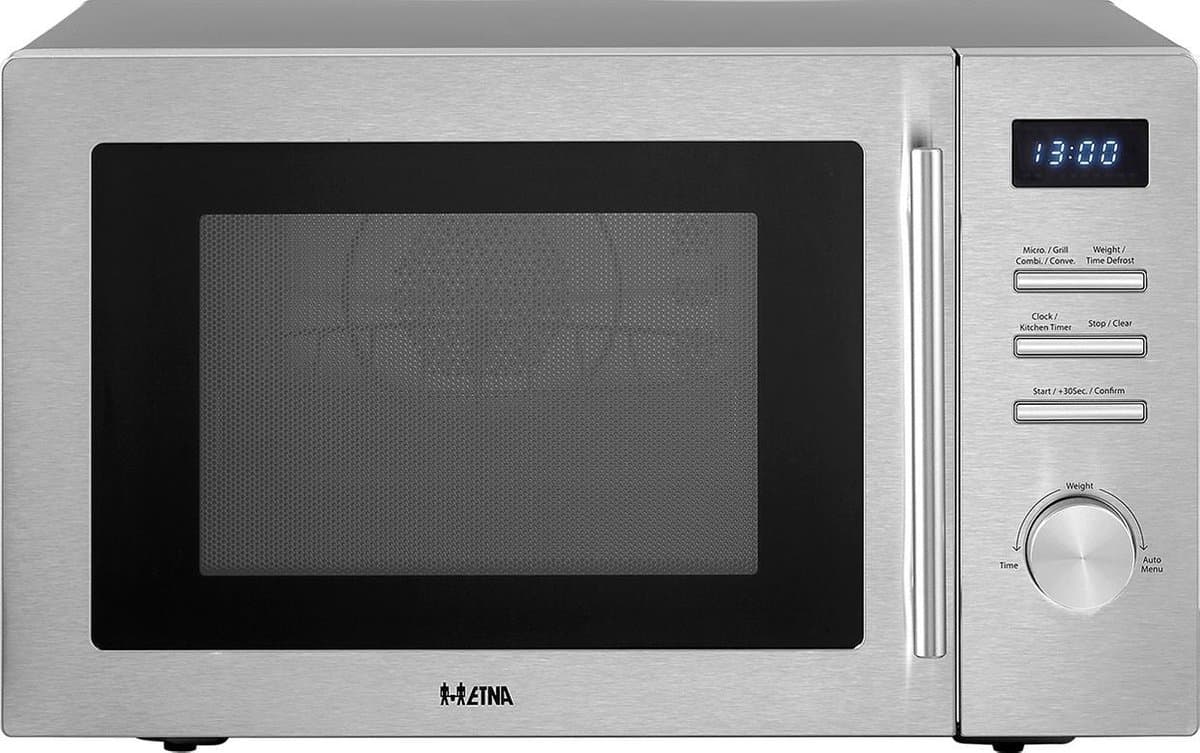 ETNA CMV334RVS - Combi magnetron - Vrijstaand - 1000 watt - 34 liter - Zwart