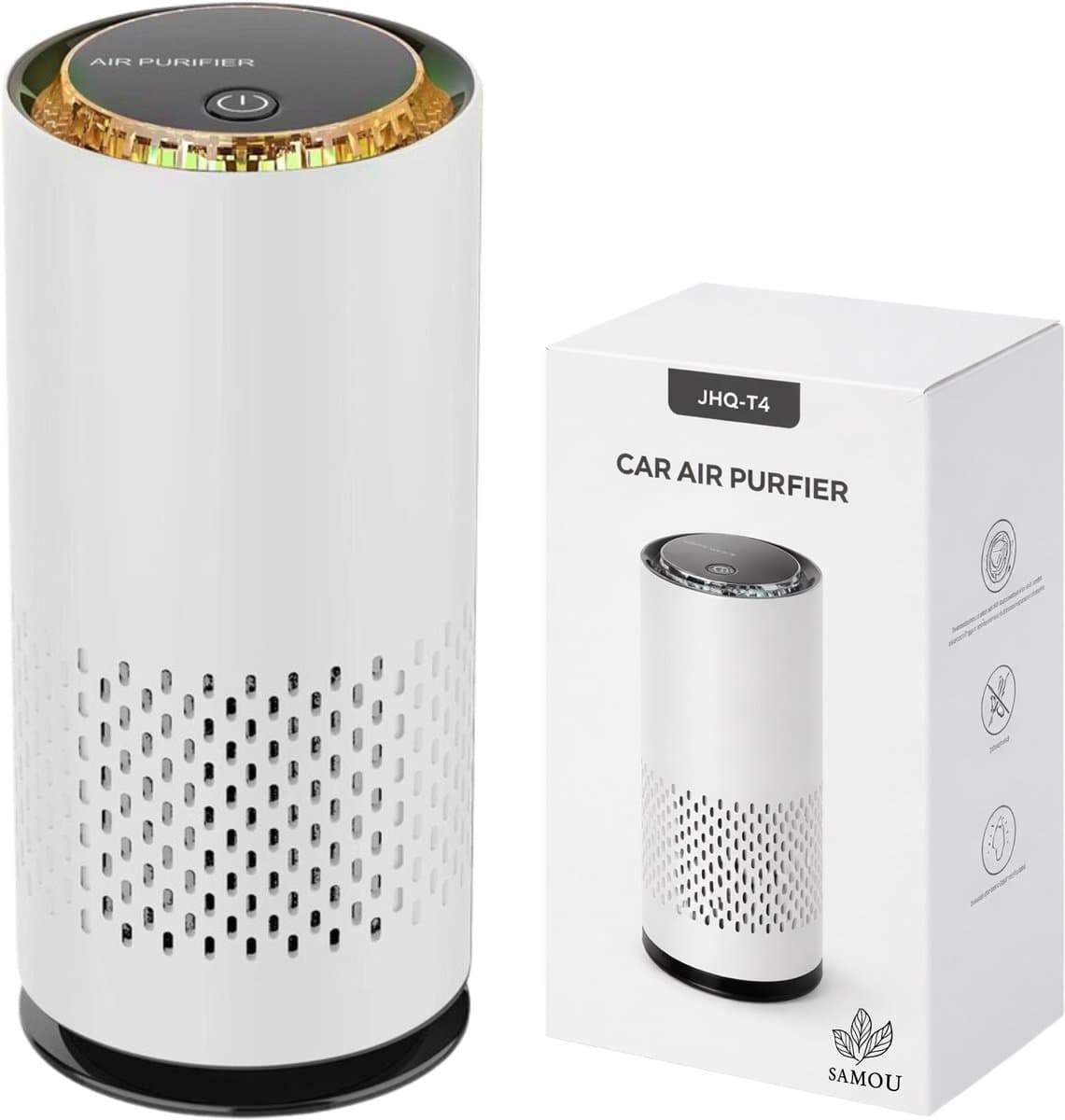 SAMOU™ Luchtreiniger Met geurpads - Luchtreiniger Auto - H13 HEPA-filter - Actieve koolstoffilter - Muisstil - Air purifier - luchtreinigers met hepa filter - luchtfilter - luchtreiniger