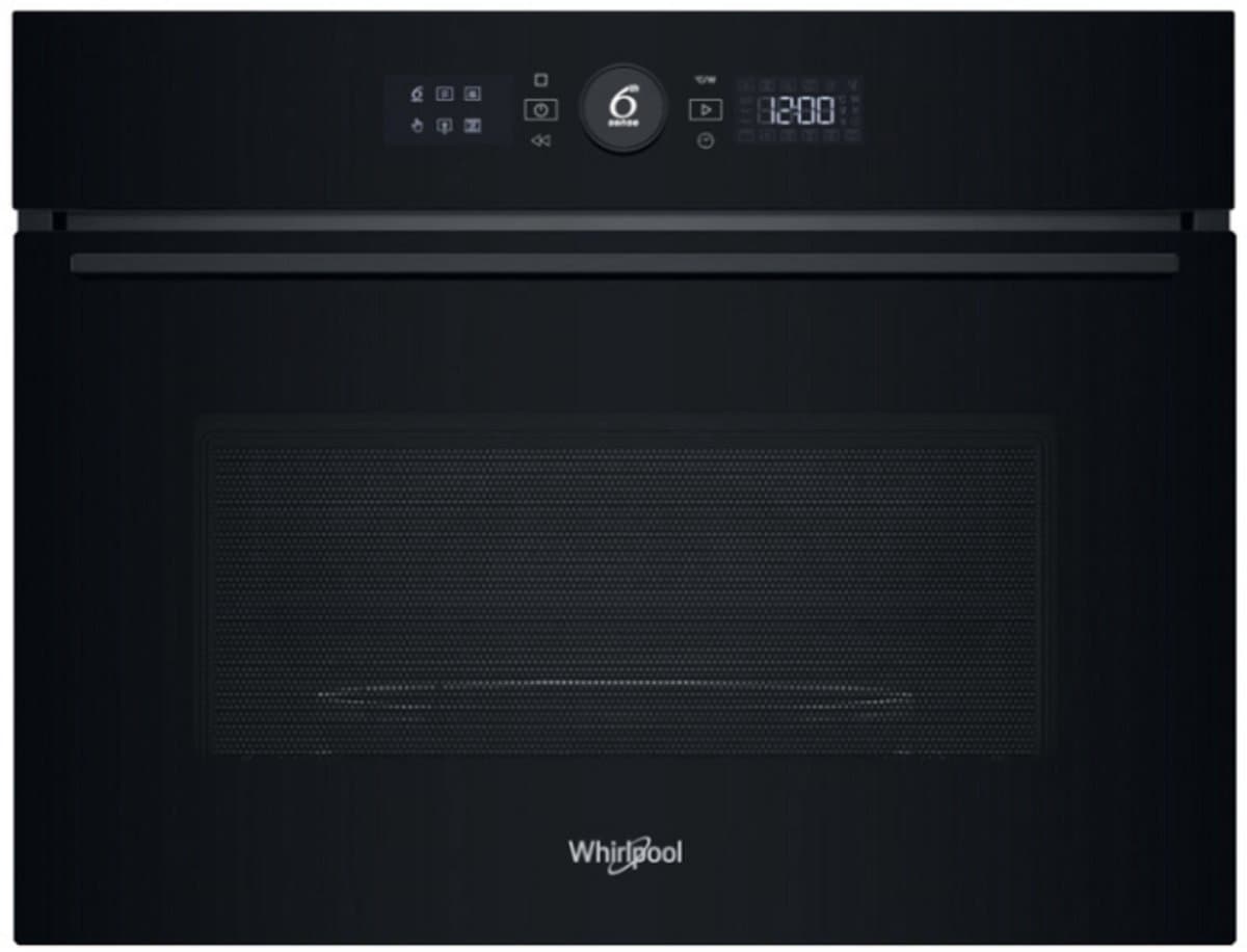 Whirlpool WMW57D-MB - Inbouw Combimagnetron - 45 cm - 40 Liter - 900 Watt - Hetelucht Oven, Grill, Crispfunctie - RVS