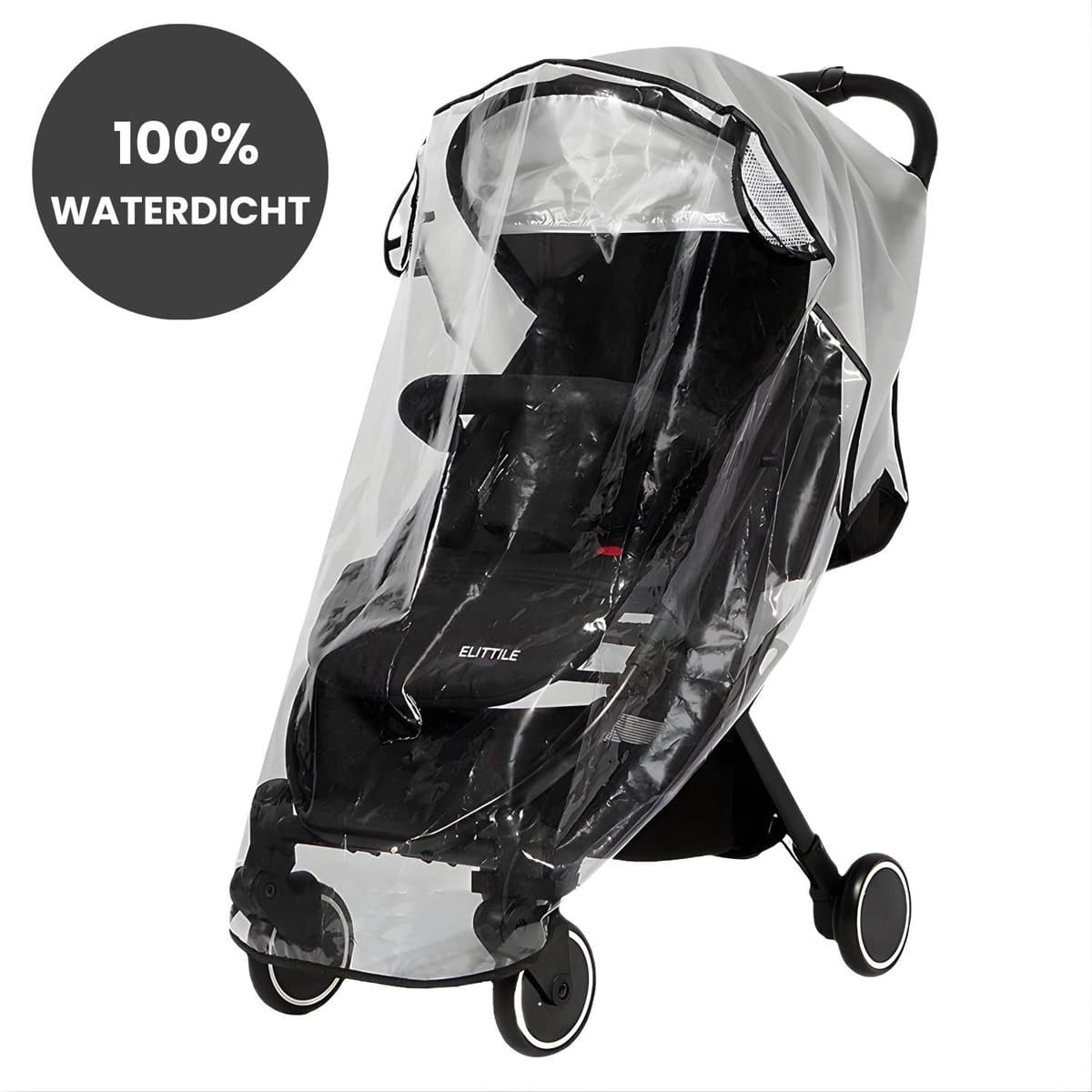 Regenhoes Kinderwagen Universeel - Wandelwagen - Buggyhoes - Droog - Waterdicht - Transparant