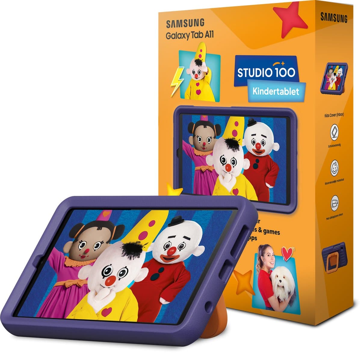 Samsung Galaxy Tab A11 - Wifi - 64GB - Silver + Studio 100 bundel met hoes