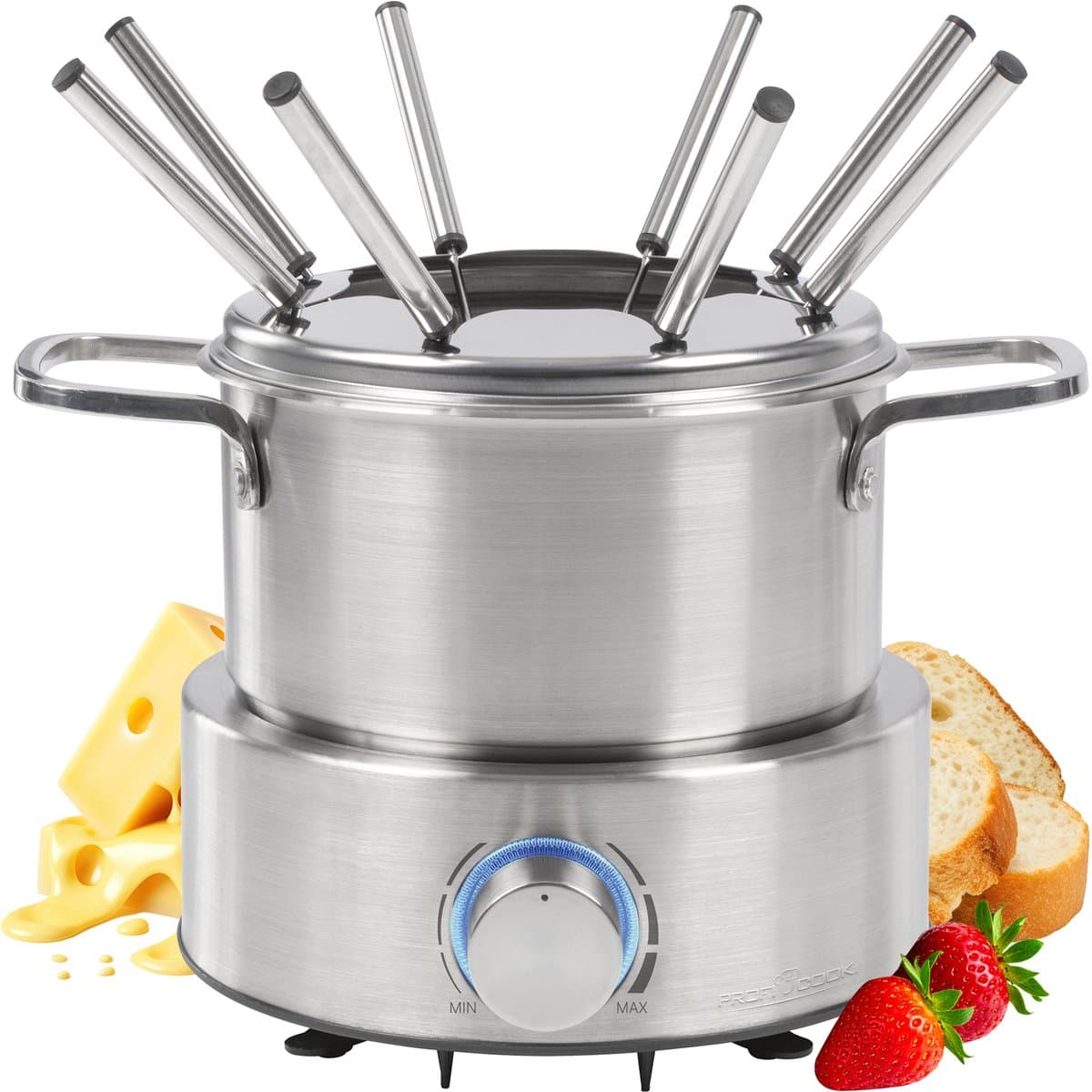 ProfiCook FD 1288 - Fondue Set - 8 personen - RVS