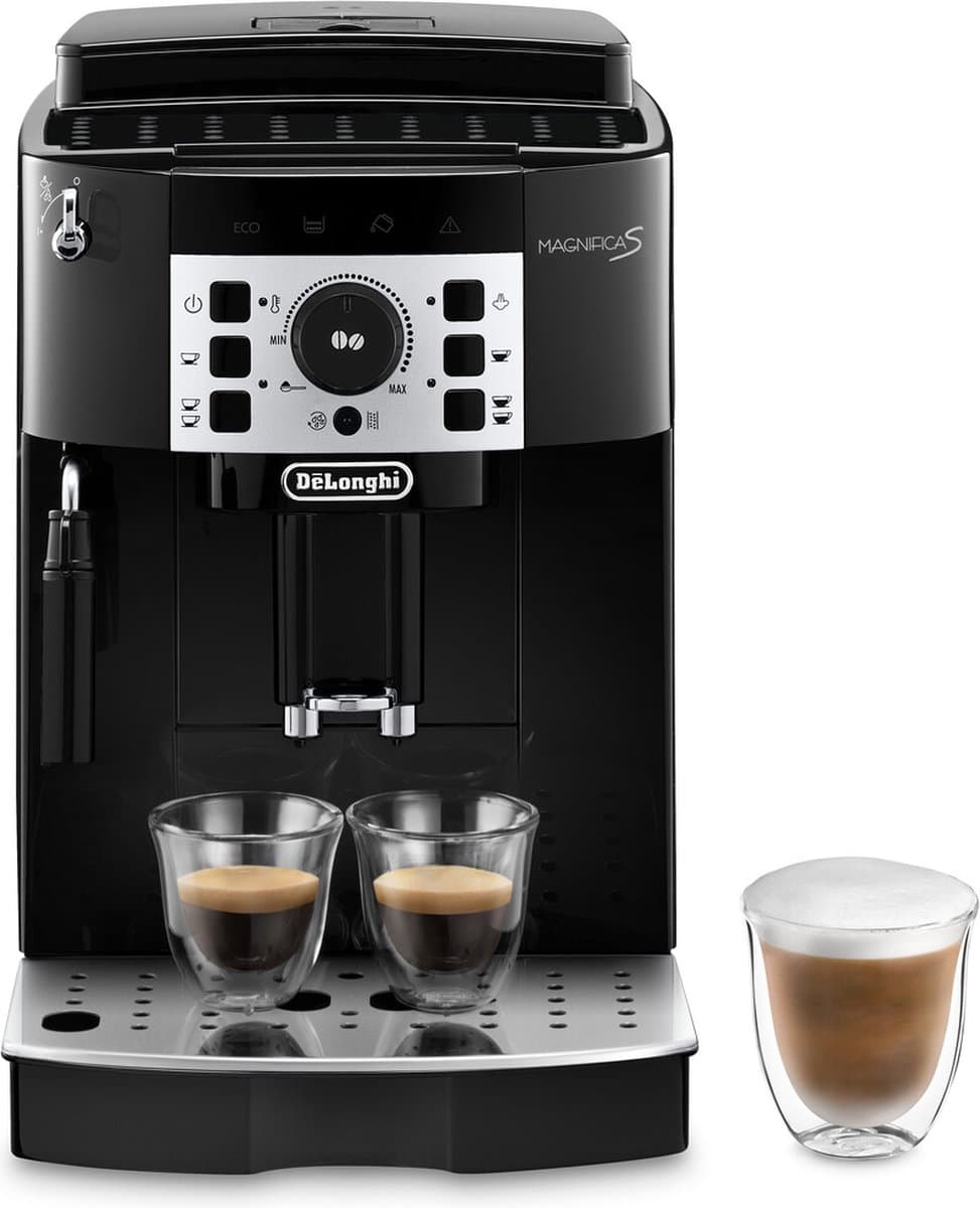 De’Longhi Magnifica S - volautomatische espressomachine met handmatige melkopschuimer en uitneembare zetgroep - Zwart - ECAM20.110.B