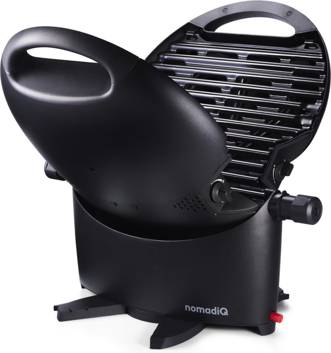 nomadiQ BBQ 3.0 - De ultieme lichtgewicht draagbare gas BBQ / Grill - Barbecue voor op de camping & vakantie - Zwart