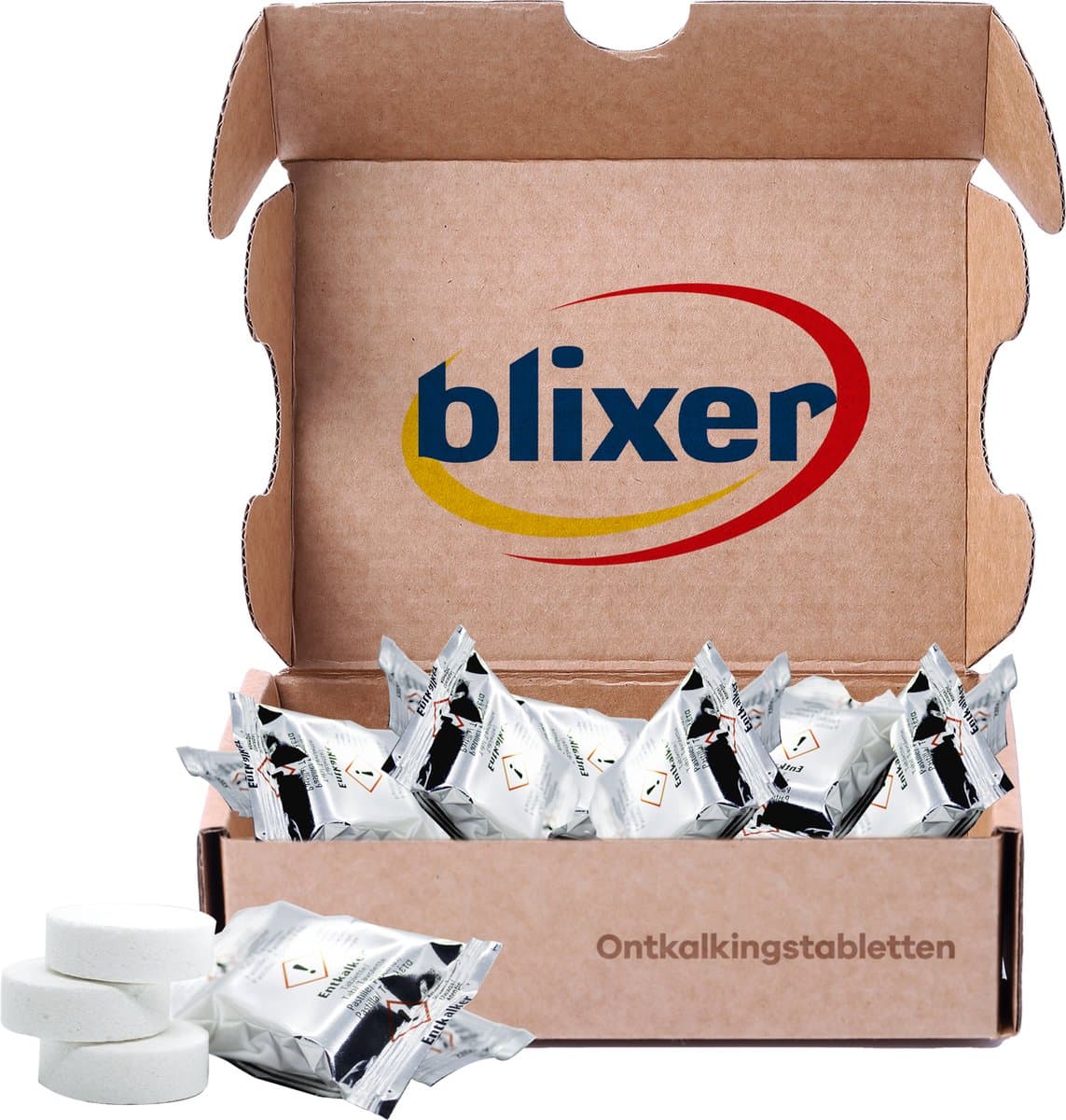 Blixer - 12 - universele ontkalkingstabletten - ontkalker - koffiemachine - waterkoker ontkalker - koffiemachine - antikalktablet - Geschikt voor o.a. Bosch Jura Melitta Miele Philips Saeco Siemens - Universeel
