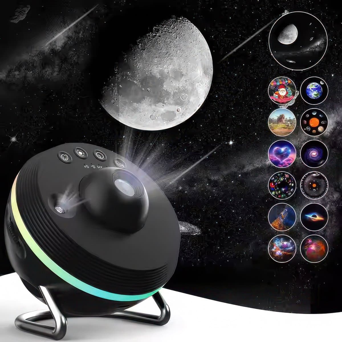 Sterrenhemel Projector met Meteor Effect – Sterren Projector – Galaxy Projector – Planetarium – Zonnestelsel – RGB Verlichting – Projector