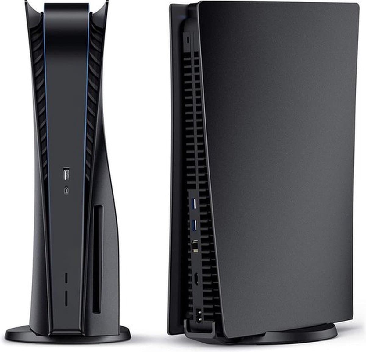 Levay - Faceplate geschikt voor Playstation 5- console skin cover PS5 - zwart