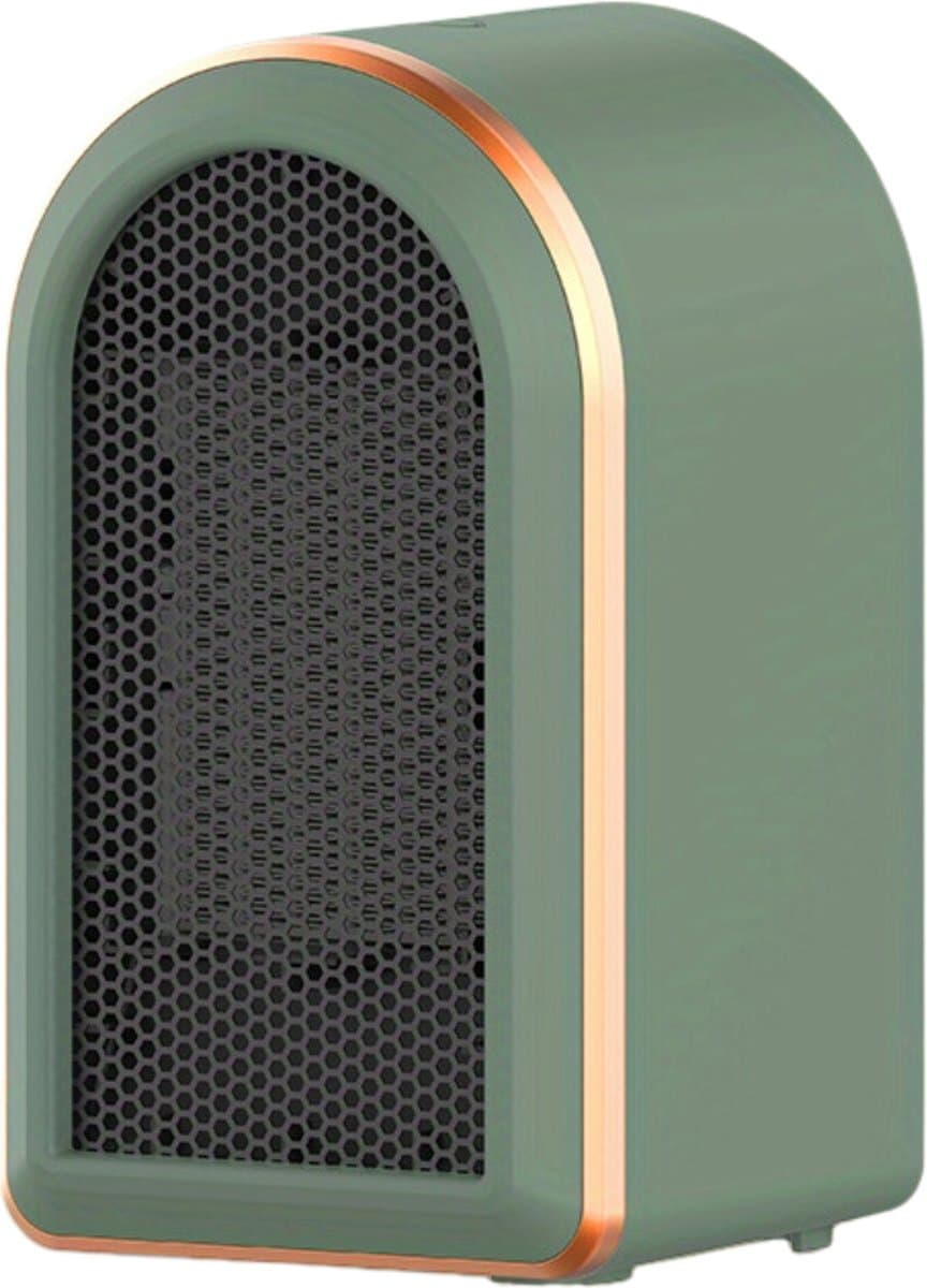 Elektrische Kachel - Haard - Heater - Mini Kachel - Warm - Infrarood Verwarmingspaneel - Groen