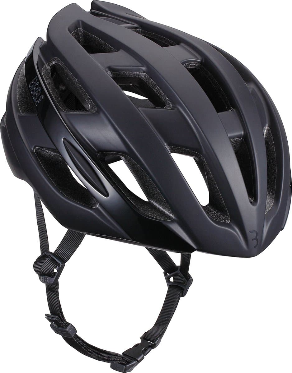 BBB Cycling Hawk Racefiets Helm - Large: 58-62 CM - Wielrenhelm - Fietshelm Volwassenen - Sporthelm - Mat Zwart - Maat L - BHE-151