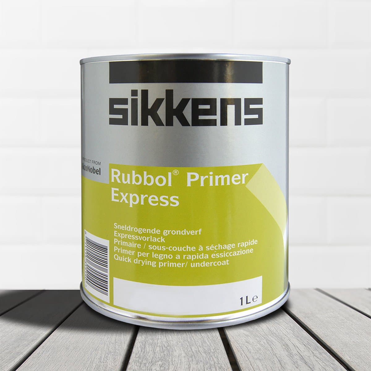 Sikkens Rubbol Primer Express Wit - 1 liter op kleur- Grondverf - Dekkend - Buiten - Mat -