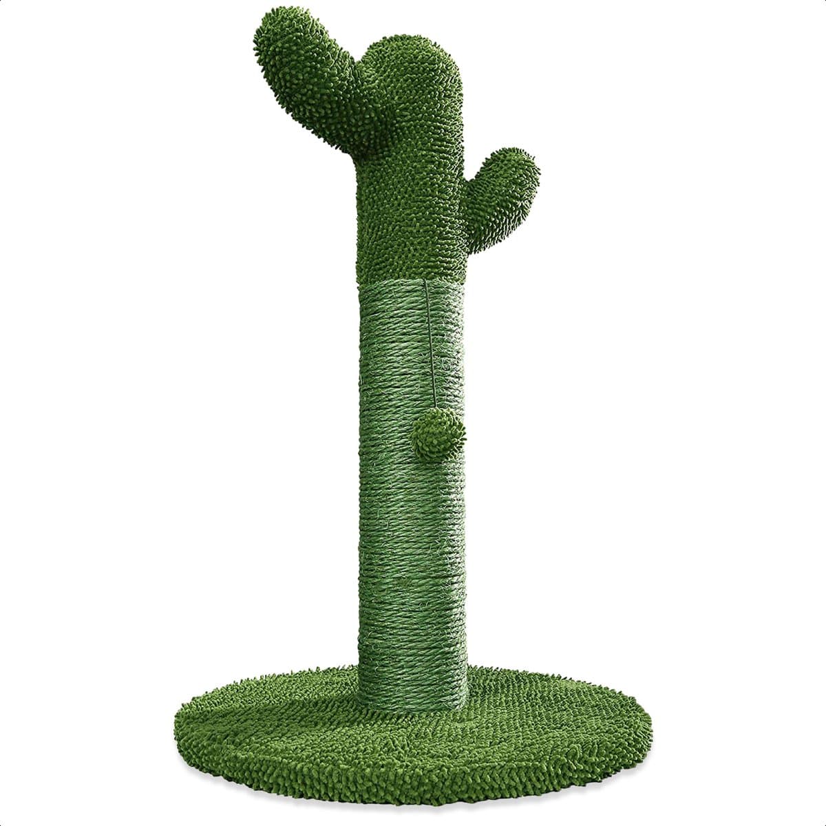 Jake and Jacky Krabpaal voor Katten Cactus Groen - Krabmeubel - met Kattenspeeltje - H 65cm