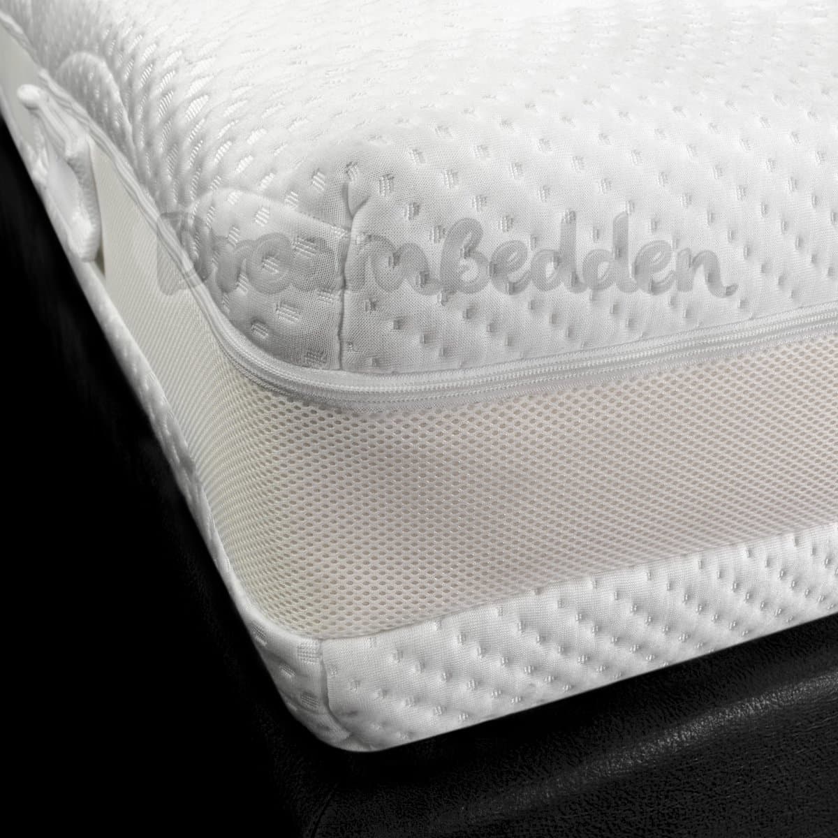 Orthopedisch Matras 90x200 Traagschuim Nasa Pocketvering tencel 500 veren m2 7-zones ca.24 cm