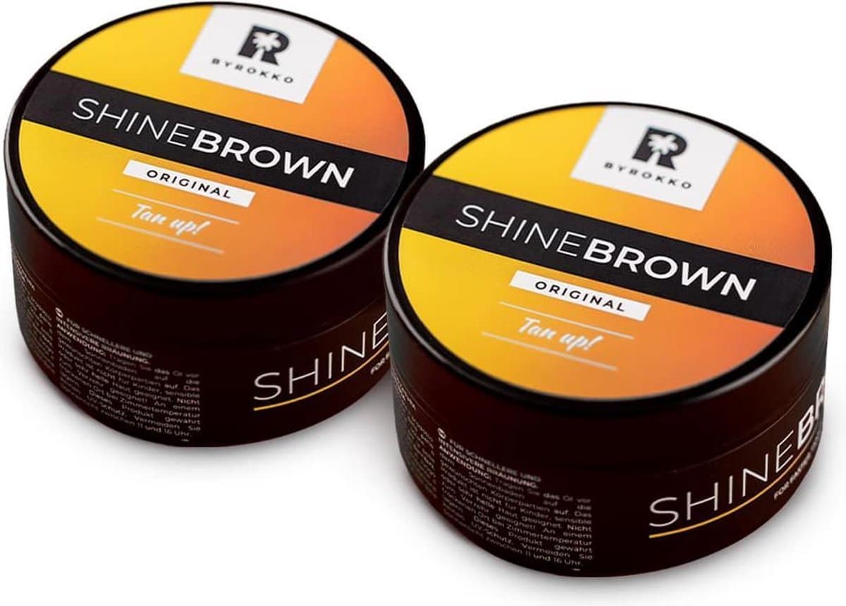 BYROKKO Shine Brown Original - 2 x 190 ml Zonnebank - Tanning oil