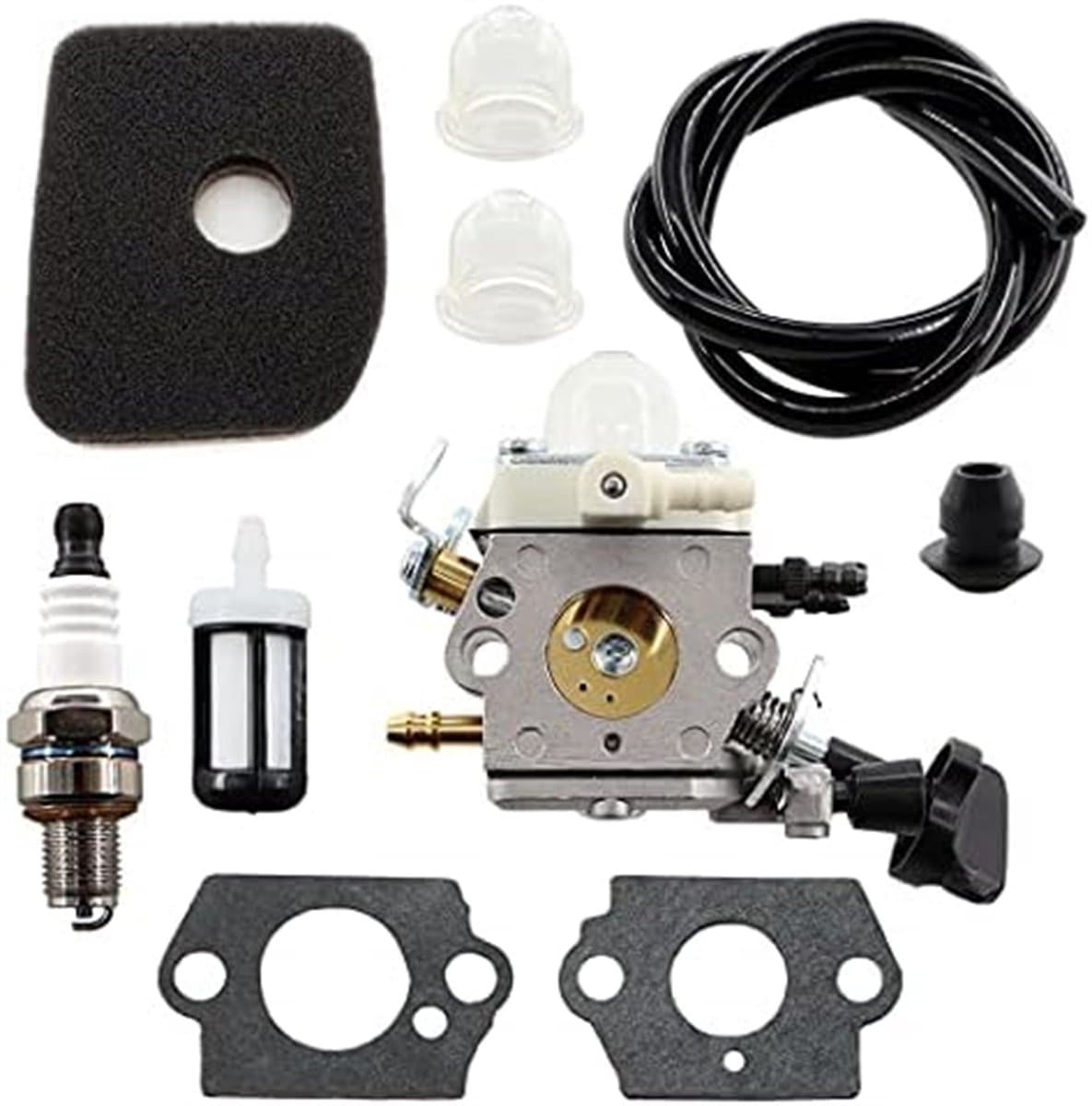 Carburateurset geschikt geschikt voor luchtfilter en bougie geschikt voor Stihl bladblazer modellen BG86 SH56 SH56C SH86 SH86C BG86CE BG86Z BG86CEZ, geschikt geschikt voor ZAMA C1M-S261B, onderdeelnummer 4241 120 0616.