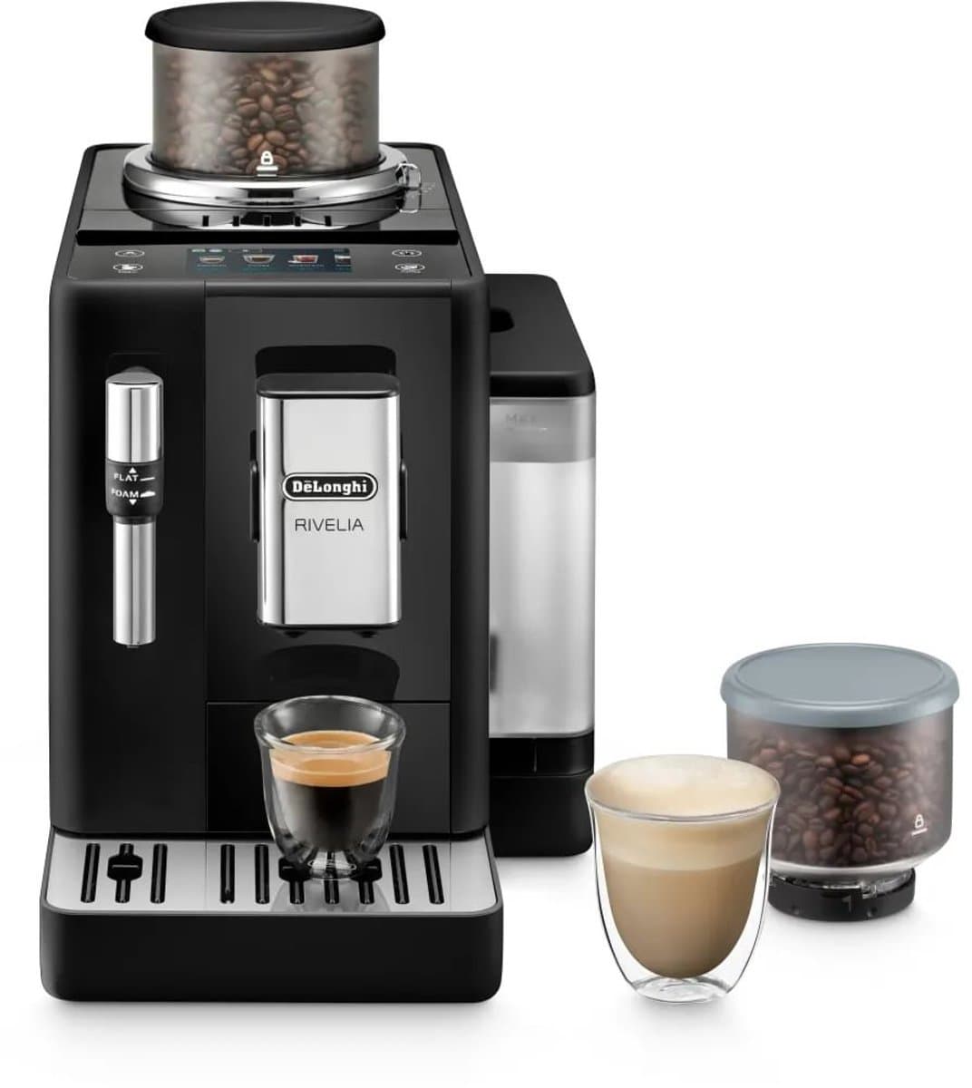 De'Longhi Rivelia EXAM440.35.B - Volautomatische espressomachine - Onyx Black - Koffiemachine met bonen