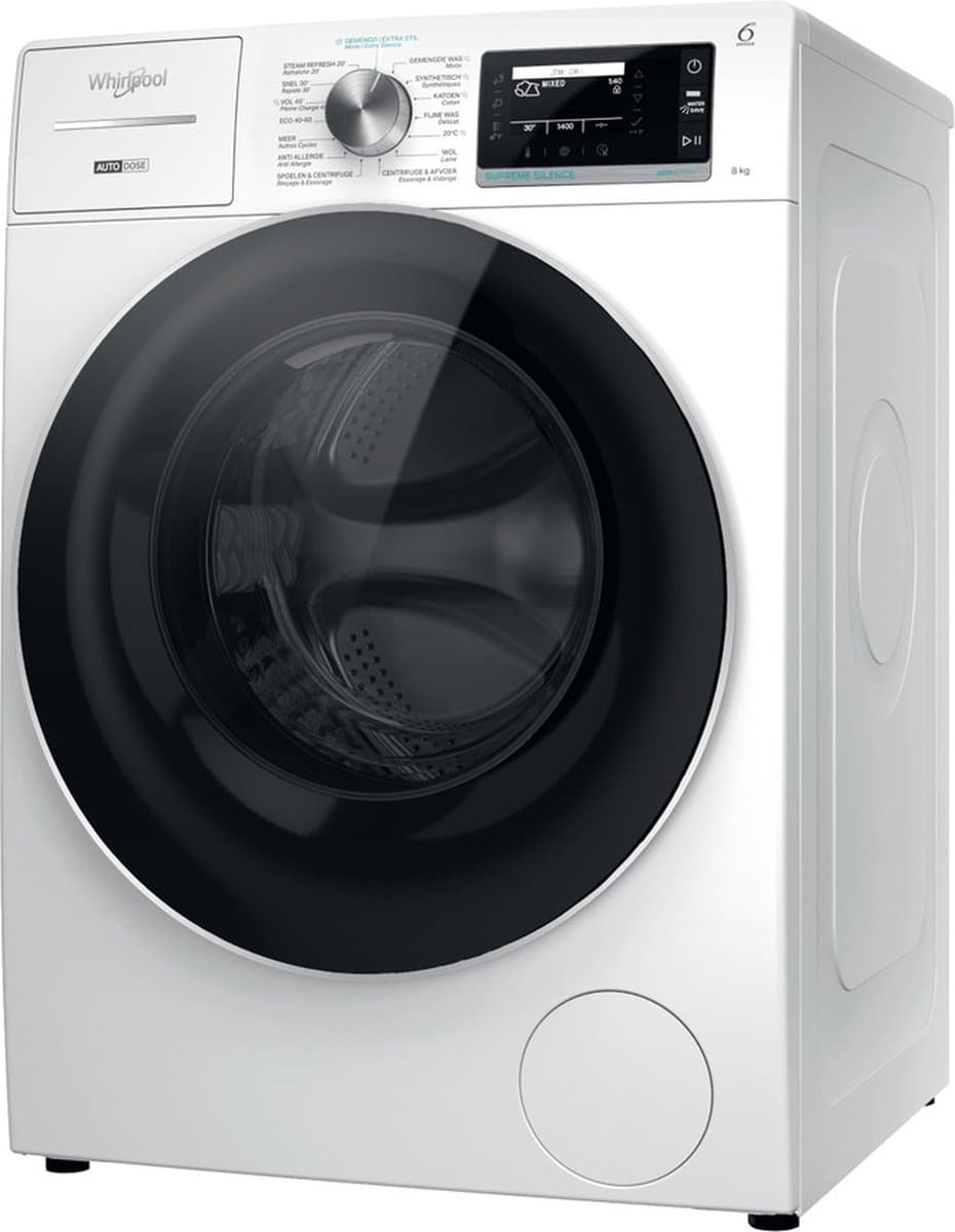 Whirlpool W8 89AD SILENCE – 8KG AutoDose Stoom