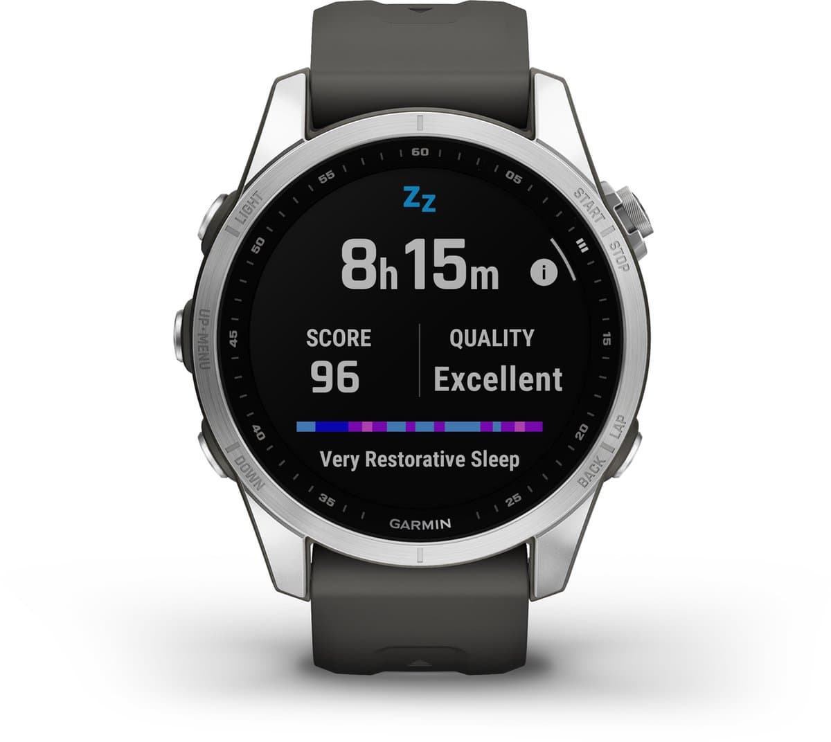 Garmin fenix 7S - Multisport Smartwatch voor heren - Geavanceerde GPS Tracker - 10ATM Waterdicht - 42mm - Graphite