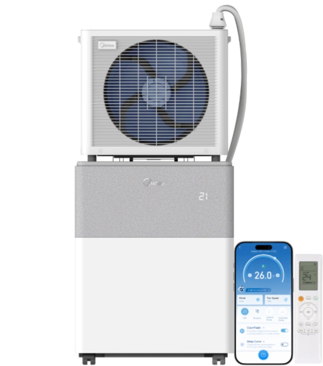 Midea PortaSplit Mobiele Split Airco - 12.000 BTU - Koelen & Verwarmen - Met Wifi