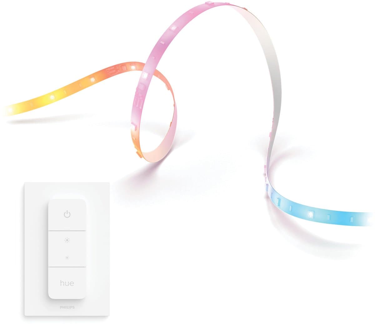Philips Hue Essential Gradient LED strip 10 meter - Wit en Gekleurd Licht - Light Strip - Incl. Hue Dimmer Switch - Hue White and Color Ambiance