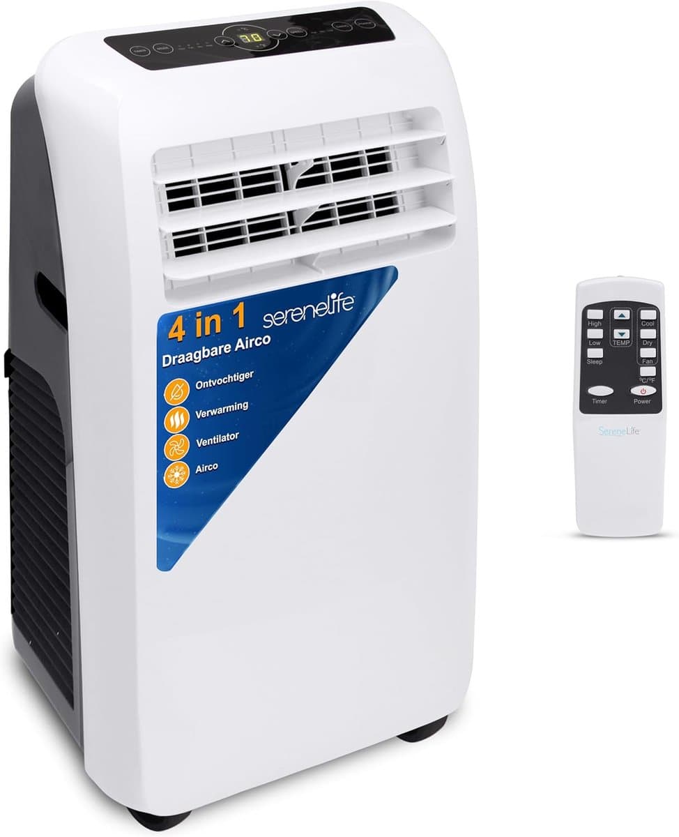 Mobiele Airco - Verplaatsbare Koeler - Ruimte Koelen - 4-in-1 Functie - 32 m2 - Wit