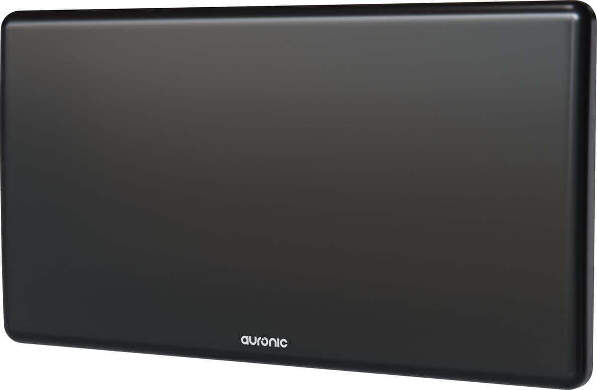 Auronic Convectorkachel - 2000 Watt - Elektrische Kachel - 3 Standen - Metalen Paneelverwarming - IP24 - Badkamerverwarming - Zwart