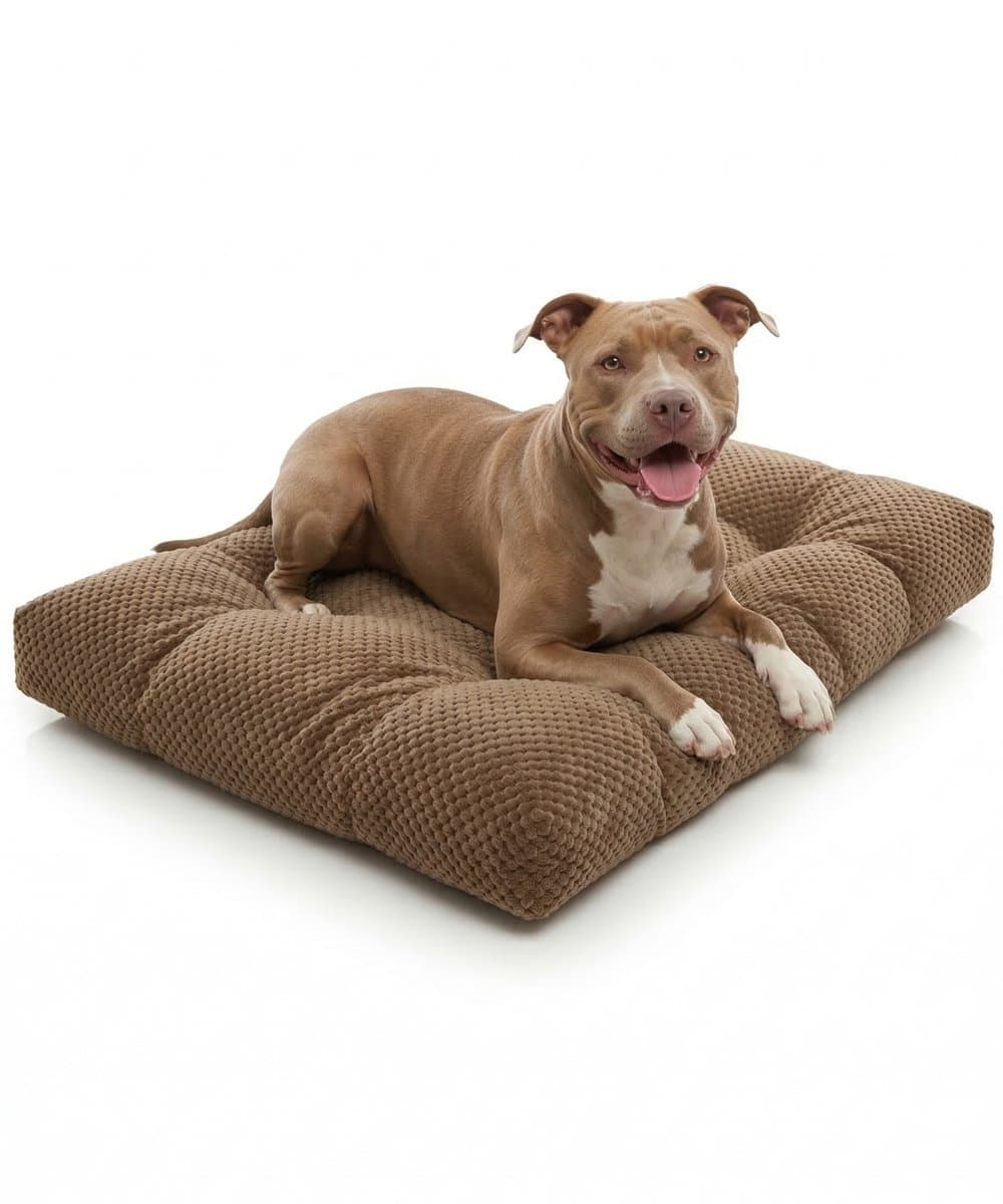 Hondenkussen 90 x 60 cm - XL Benchkussen - Bruin Hondenbed - Kattenkussen - Kattenbed - Kattenmat - Hondenmat - Luxe Dog Bed