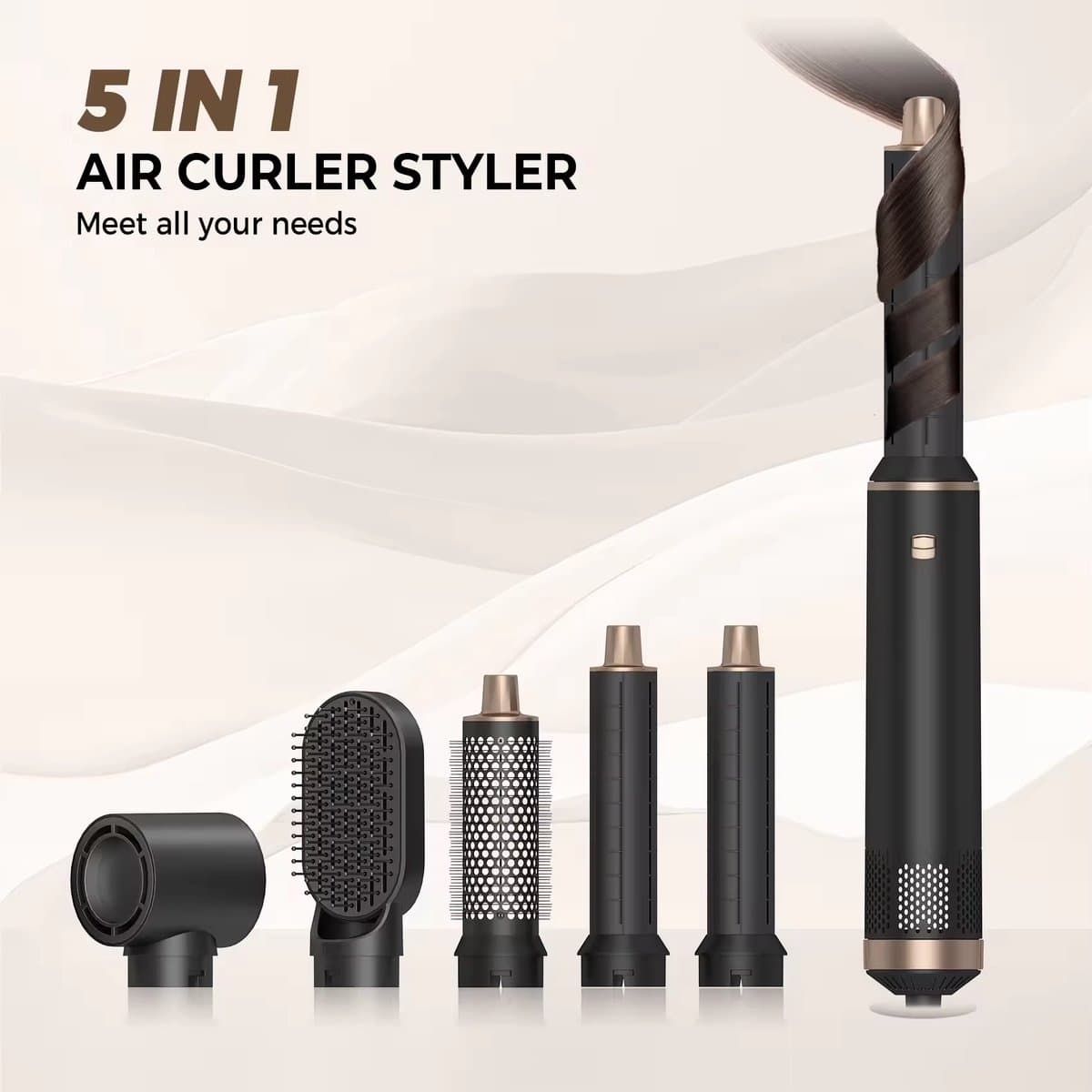 Ufaro 5 In 1 Hairstyler - 60.000 RPM - 1000W - Fohn - Krultang - 5 in 1 - Stijlborstel - Krultang 6 in 1 - Haardroger met Borstel - Krulborstel - Haarborstel