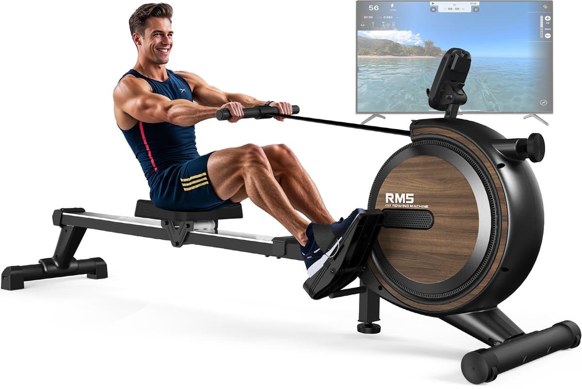 MettleMatic RM5 Roeitrainer - 16-Niveaus Magnetische Weerstand - Bluetooth - 150 kg Laadvermogen