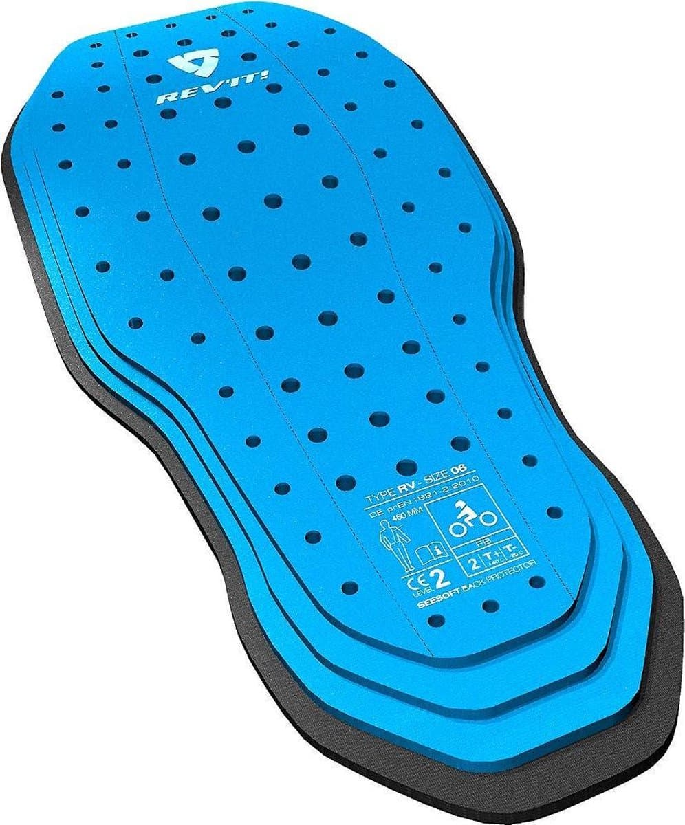 Rev'it Seesoft rug Protectie type RV blauw motorjas rugprotector size 04