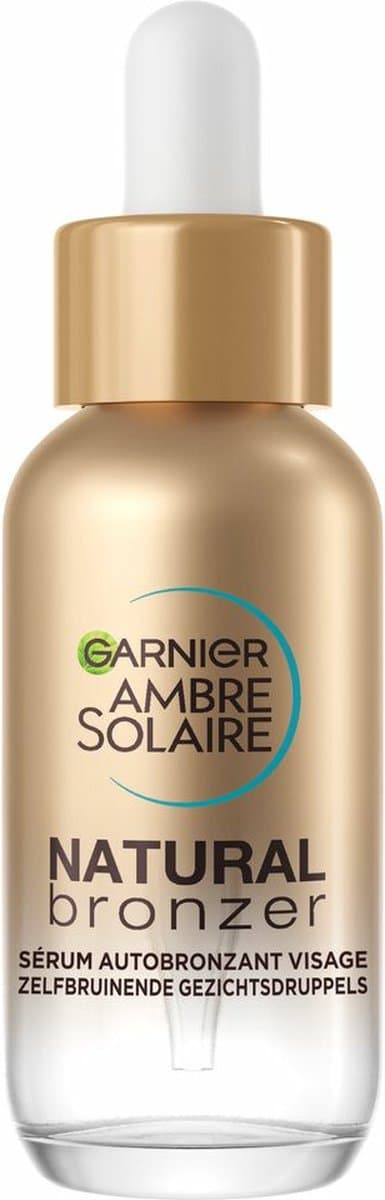 Garnier Ambre Solaire Natural Bronzer Zelfbruinende Gezichtsdruppels - Self-tan drops met opbouwbare bruining - 30 ML