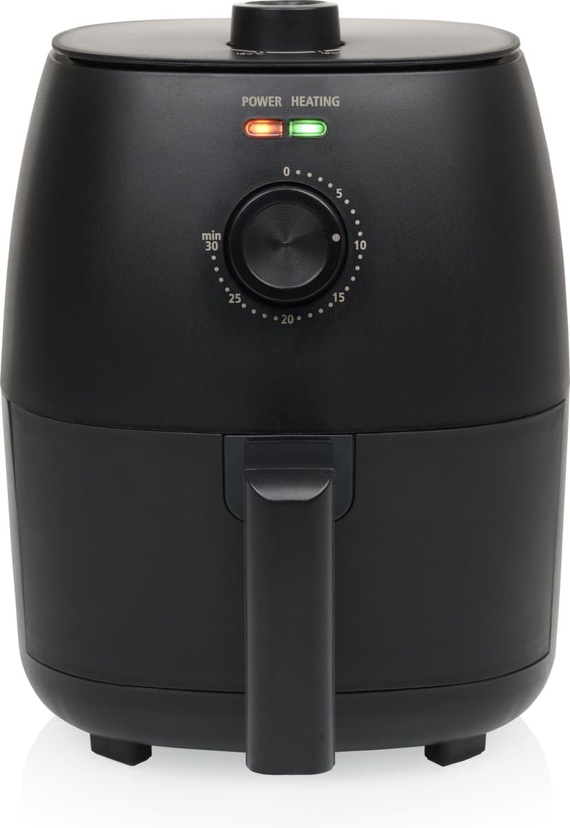 Airfryer Tristar FR‑9014 – Mini Crispy Fryer – 2 Liter – Compact Heteluchtfriteuse voor 1–2 Personen – 1150W – Vetarm Bakken – Zwart