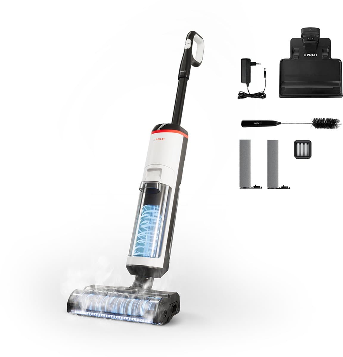 Polti RollySteam WD30C Cordless 3-in-1 Vloerreiniger – Stofzuiger, Dweil & Stoomreiniger