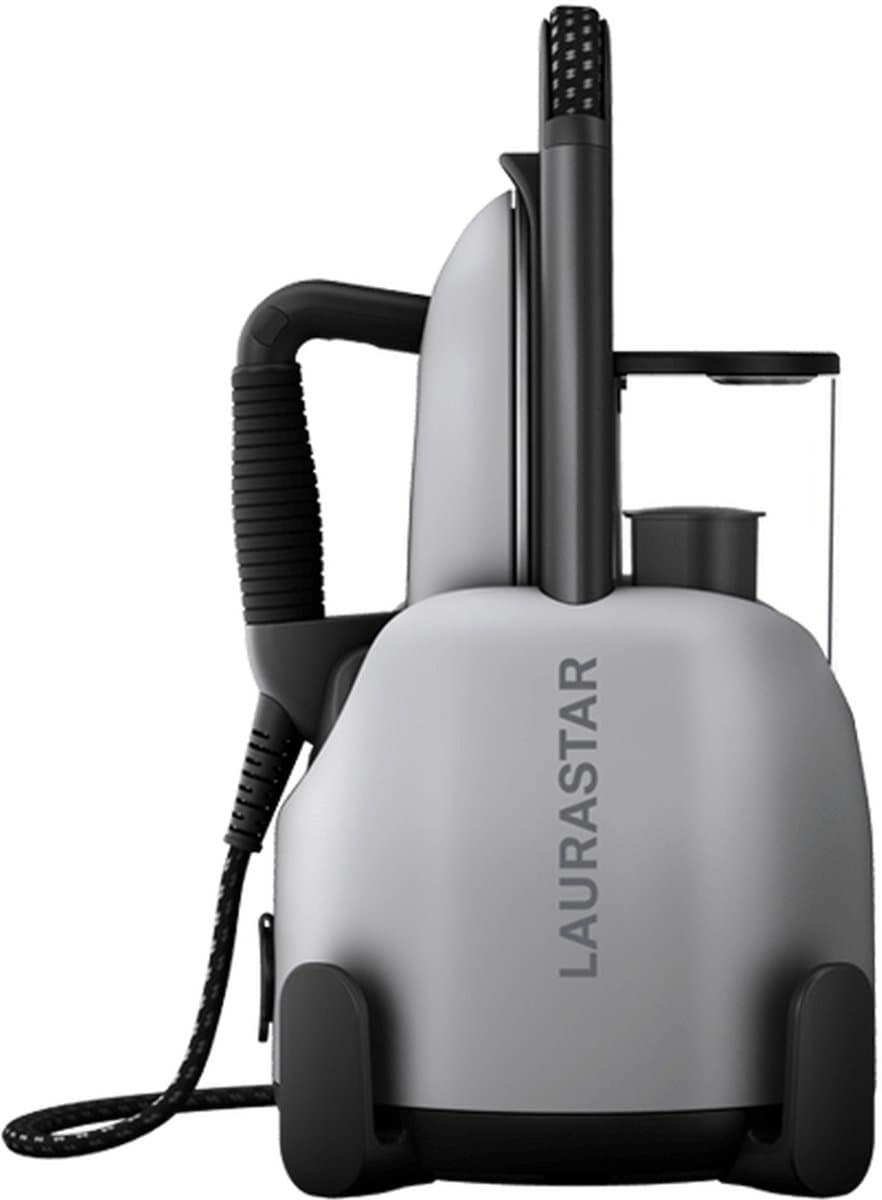 Laurastar Lift Xtra: Draagbare 3-in-1 Stoomcentrale, Strijkt, Ontkreukt en Reinigt Textiel, Hygiënische Stoom, Automatische Temperatuur, 3D Zoolplaat, Afneembare Watertank, Verticaal Strijken (Alu)