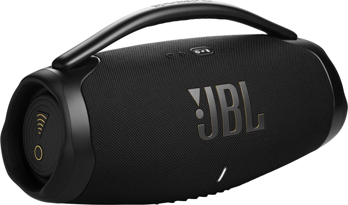 JBL Boombox 3 WiFi - Draagbare WiFi & Bluetooth Speaker - Waterdicht (IP67) - 24 uur batterij - JBL Original Pro Sound - AirPlay, Chromecast & Multiroom - Zwart