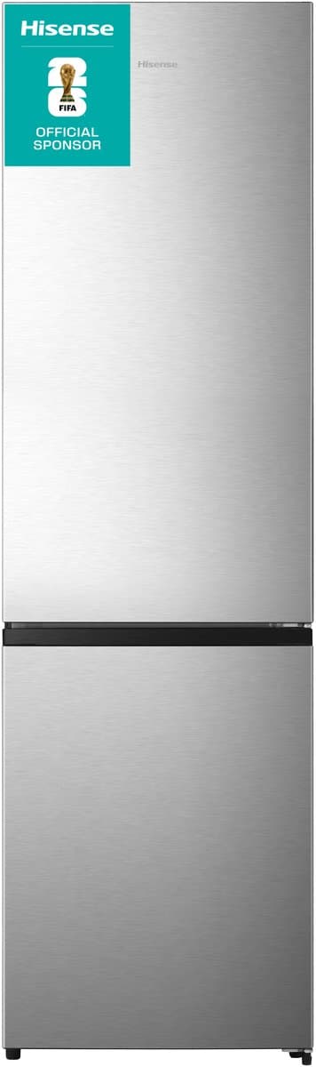 Hisense RB440N4ACA, Koelkast met A Energielabel - Koel-vriescombinatie - No Frost - RVS - Multi-Air Flow - Fast Freeze - 35dB (A) -Inverter Compressor - 336 Liter