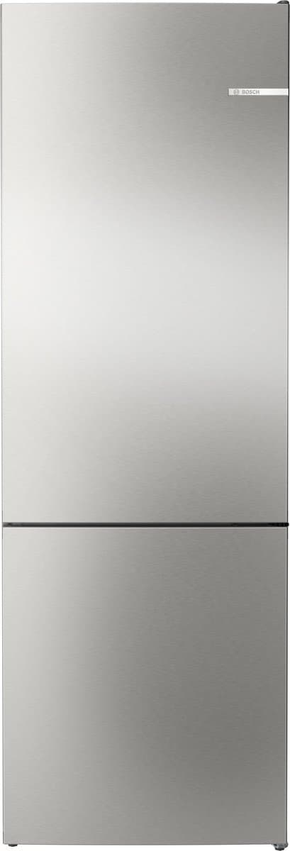 Bosch - KGN492IAF - Serie 4 - Koel-vriescombinatie - Energielabel A - 203 x 70 cm - Extra breed - RVS - Total No Frost; Nooit meer ontdooien- Zeer stil - VitaFresh XXL 0°C: houd etenswaren langer vers met extra ruime vershoudlades.